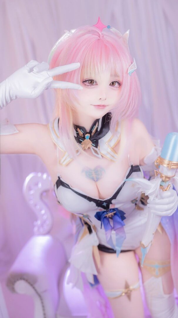 みゅあ(myuanya)鸣潮🩷爱弥斯cosplay [12P 68M]-哔图库