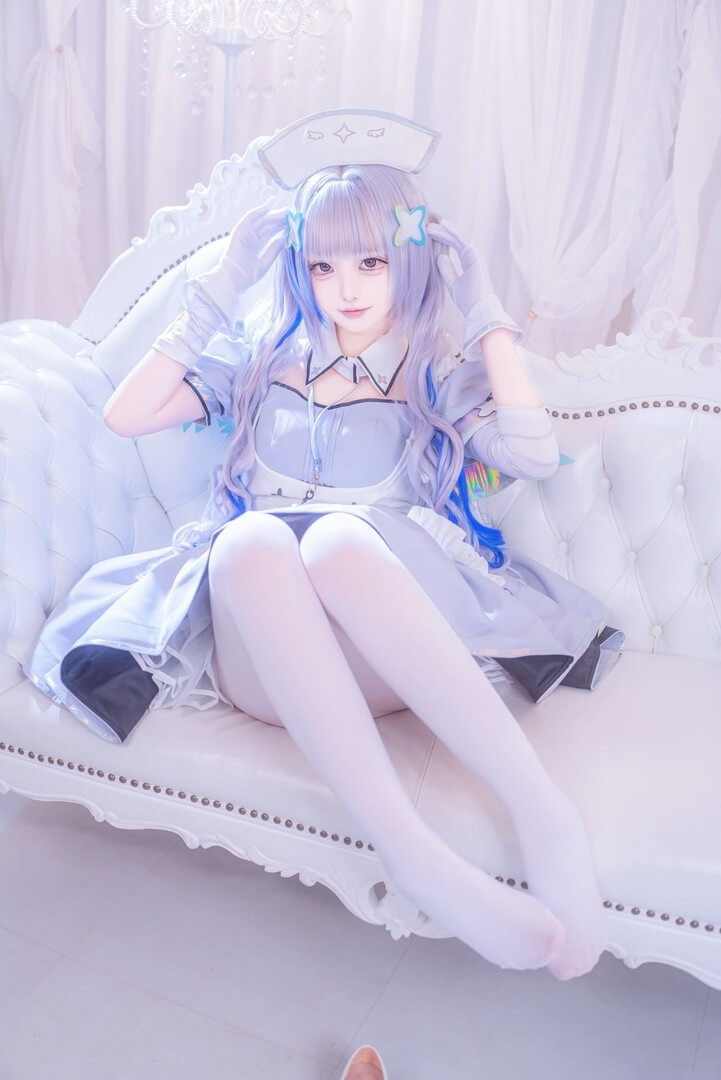 みゅあ(myuanya)护士天音彼方(天音かなた)cosplay♡ [11P 83M]-哔图库