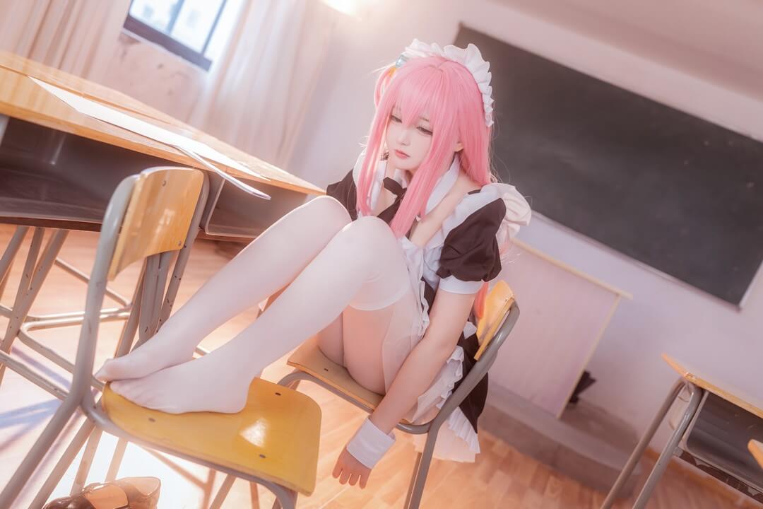 みゅあ(myuanya)孤独摇滚女仆装波奇酱cosplay [11P 60M]-哔图库